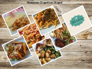 Weekmenu 23 april t/m 28 april