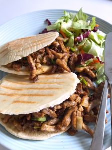 Shoarma met home made pitabroodje