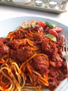 Spaghetti met gehaktballetjes
