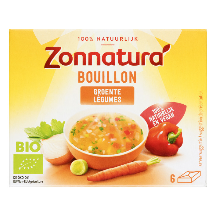 Glutenvrije en lactosevrije bouillon